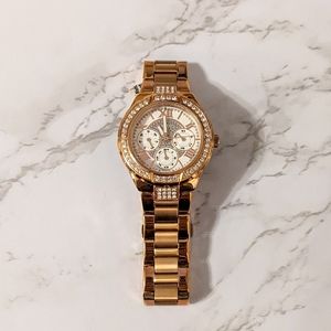 Guess Women's Viva Rose Gold Plated Watch